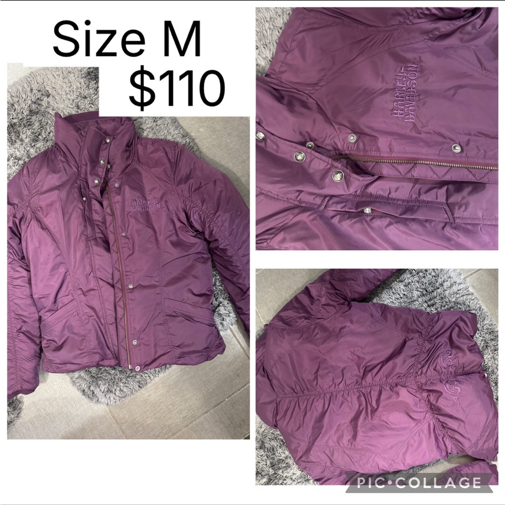 Harley-Davidson Deep Purple Puffer Jacket